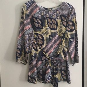 Promod from Paris boho print , quarter sleeve